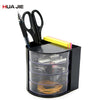 Image of Desk Stationery Transparent Plaid Pencil Pen Holder