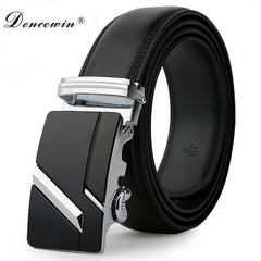 Leather strap male automatic buckle belts
