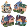 Image of 4PCS Pretty Small Villa Resin Ornament