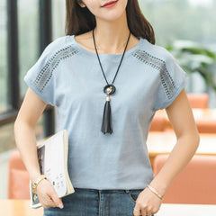 Plus Size Cotton Blouses