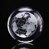 Image of Engraved Crystal Ball Glass Globe Crystal Craft Ornament