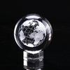 Image of Engraved Crystal Ball Glass Globe Crystal Craft Ornament