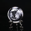 Image of Engraved Crystal Ball Glass Globe Crystal Craft Ornament