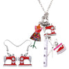 Image of Scissors Tailor Iron Earrings Necklace