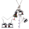 Image of Scissors Tailor Iron Earrings Necklace