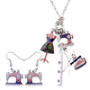 Image of Scissors Tailor Iron Earrings Necklace