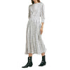 Image of Solid White Chiffon Dot Loose Dress