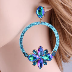 Brand Crystal Big Earring