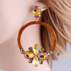 Image of Brand Crystal Big Earring