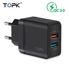 28W QC 3.0 Dual USB Charger