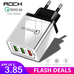 ROCK 3 Ports Quick Charger