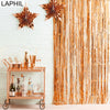 Image of Rose Gold Foil Fringe Tinsel Curtain